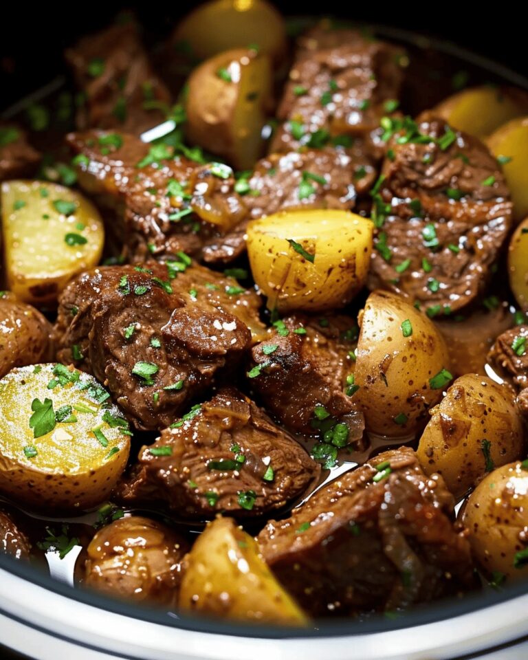 Succulent Garlic Butter Beef Bites & Potatoes Recipe