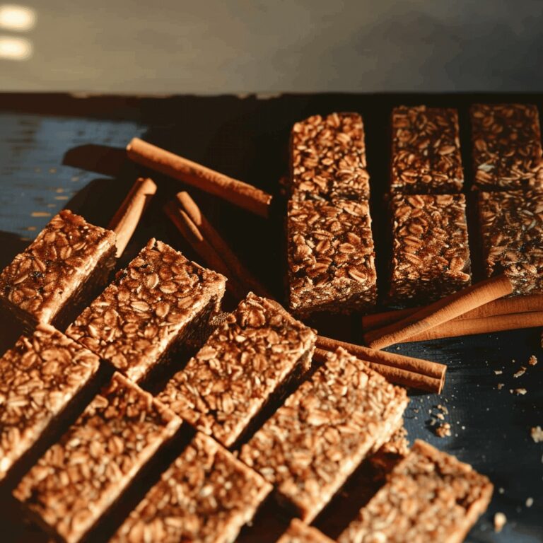 Cinnamon Oatmeal Granola Bars Recipe