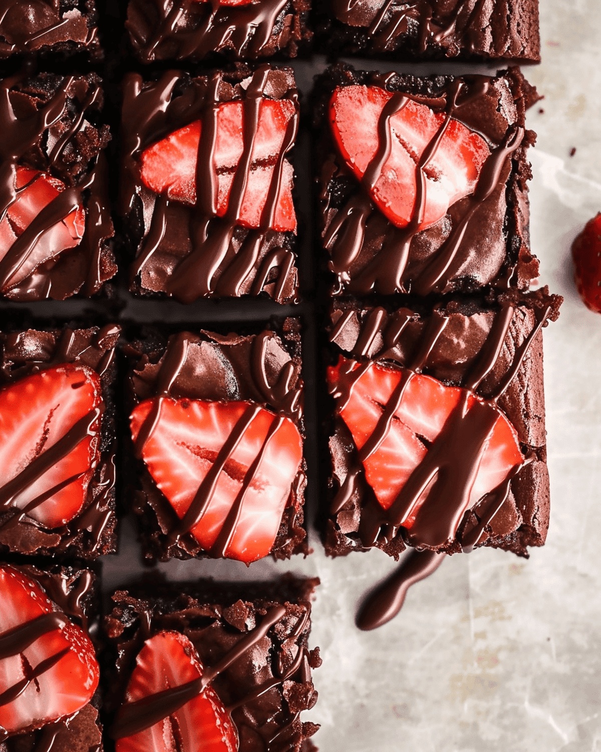 Chocolate Strawberry Brownies Recipe