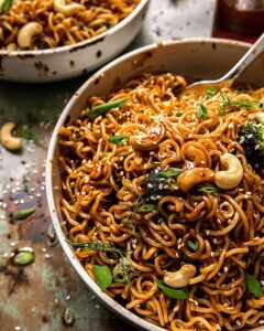 Quick Honey Ginger Sesame Noodles Recipe