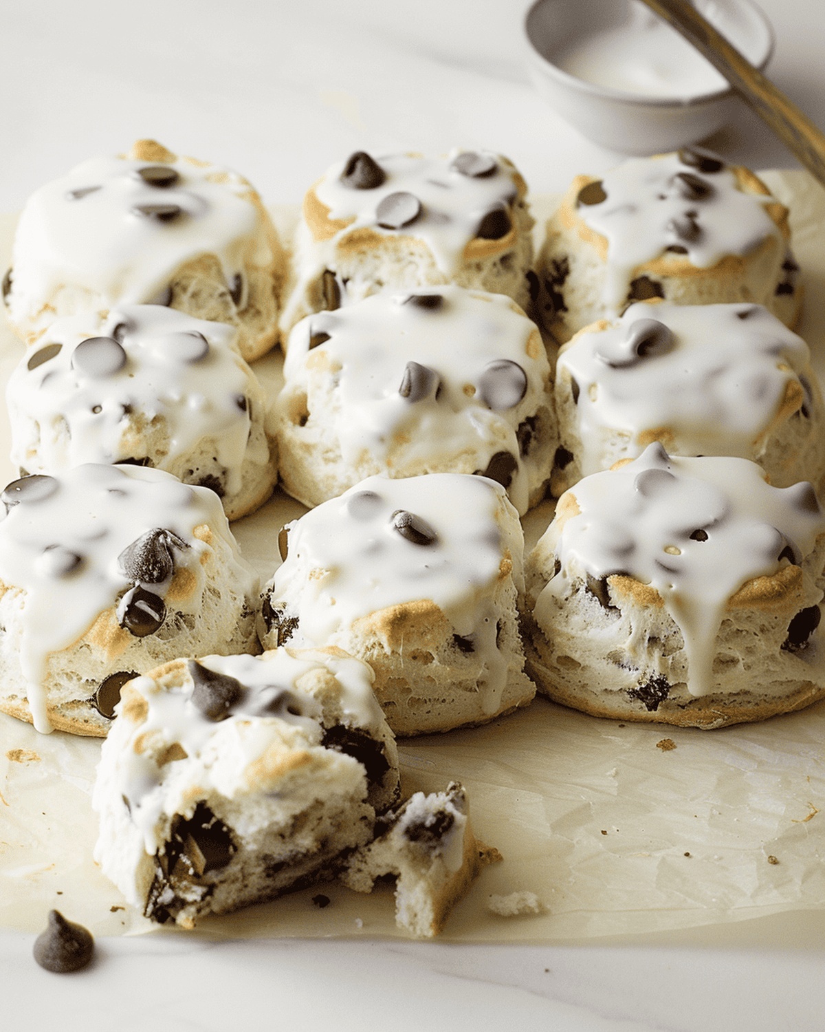 Dreamy Cream Cheese Chocolate Chip Biscuits Recipe