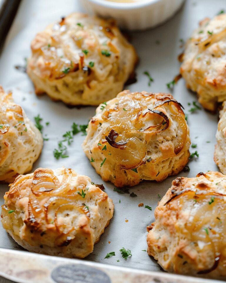 Buttery Onion and Gruyere Drop Biscuits Recipe