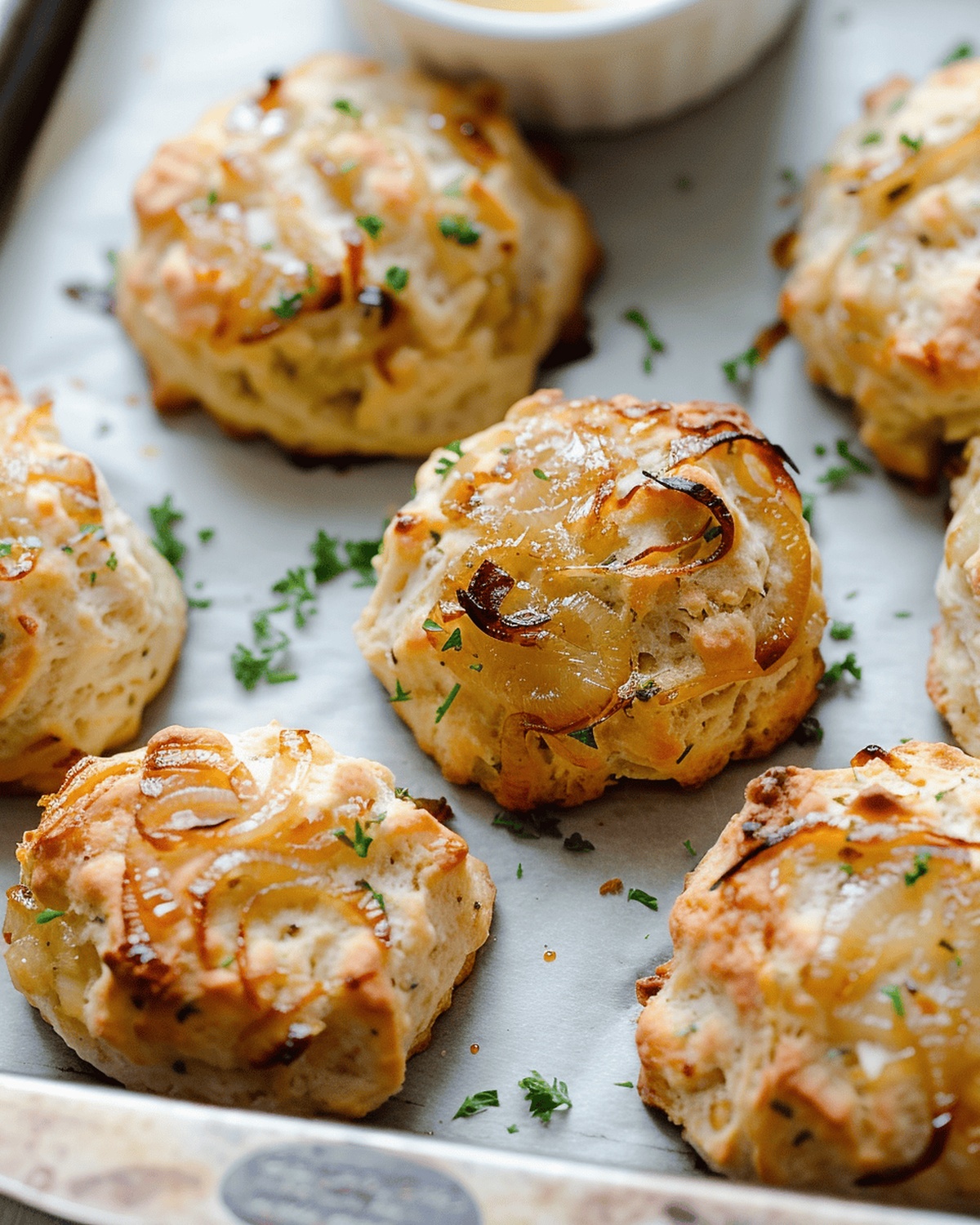 Buttery Onion and Gruyere Drop Biscuits Recipe