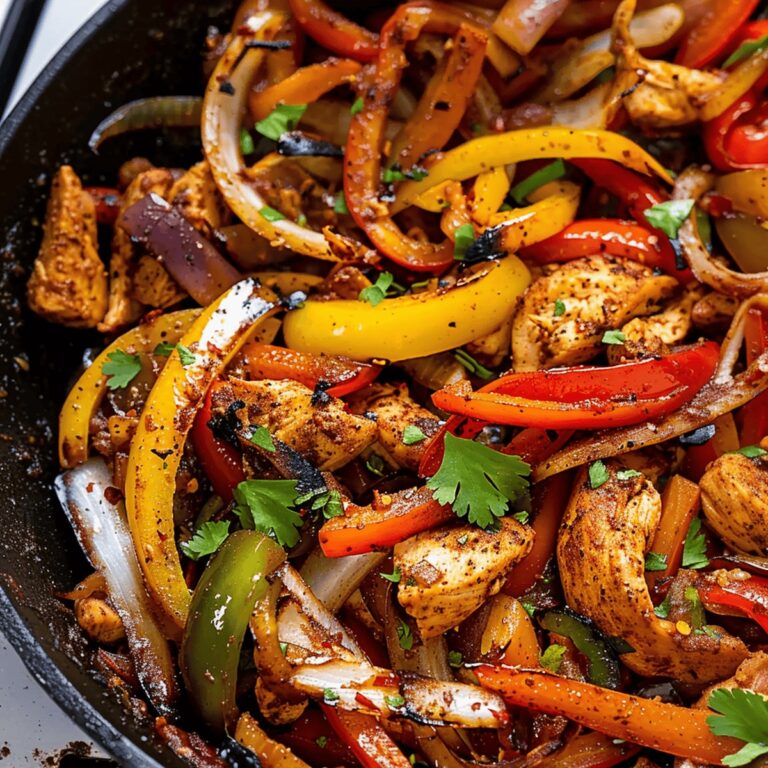 Smoky Cilantro Lime Chicken Fajitas Recipe