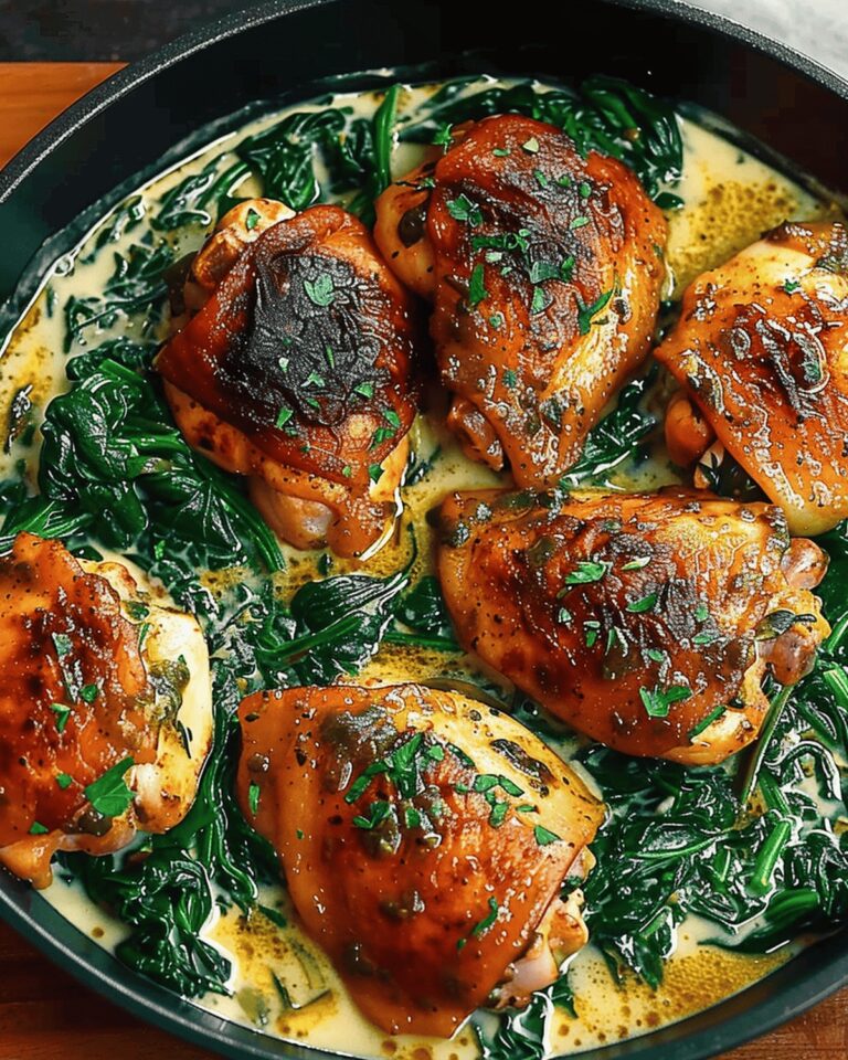 Smoked Paprika Chicken With Creamed Spinach Recipe