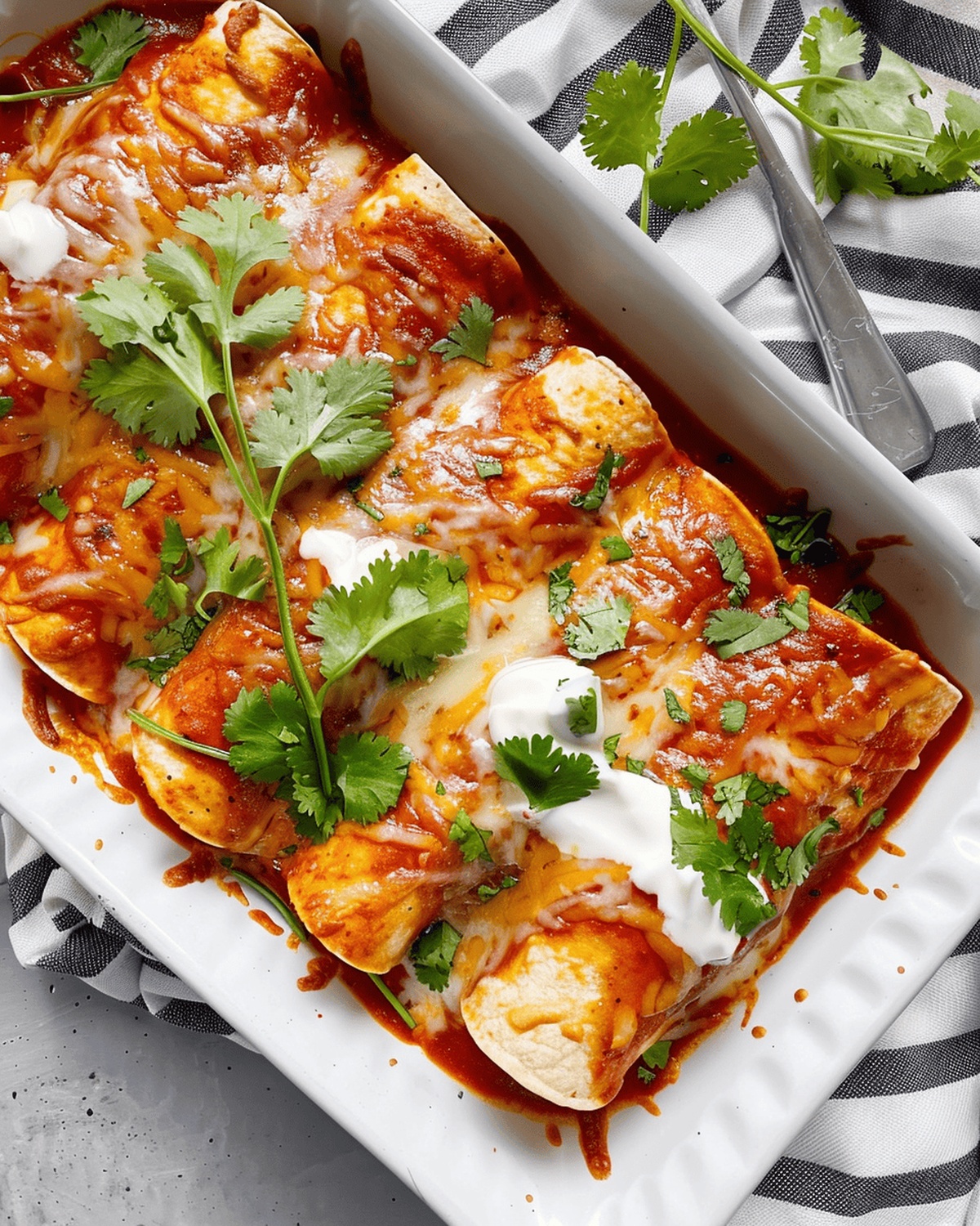 Chicken & Goat Cheese Enchiladas Recipe