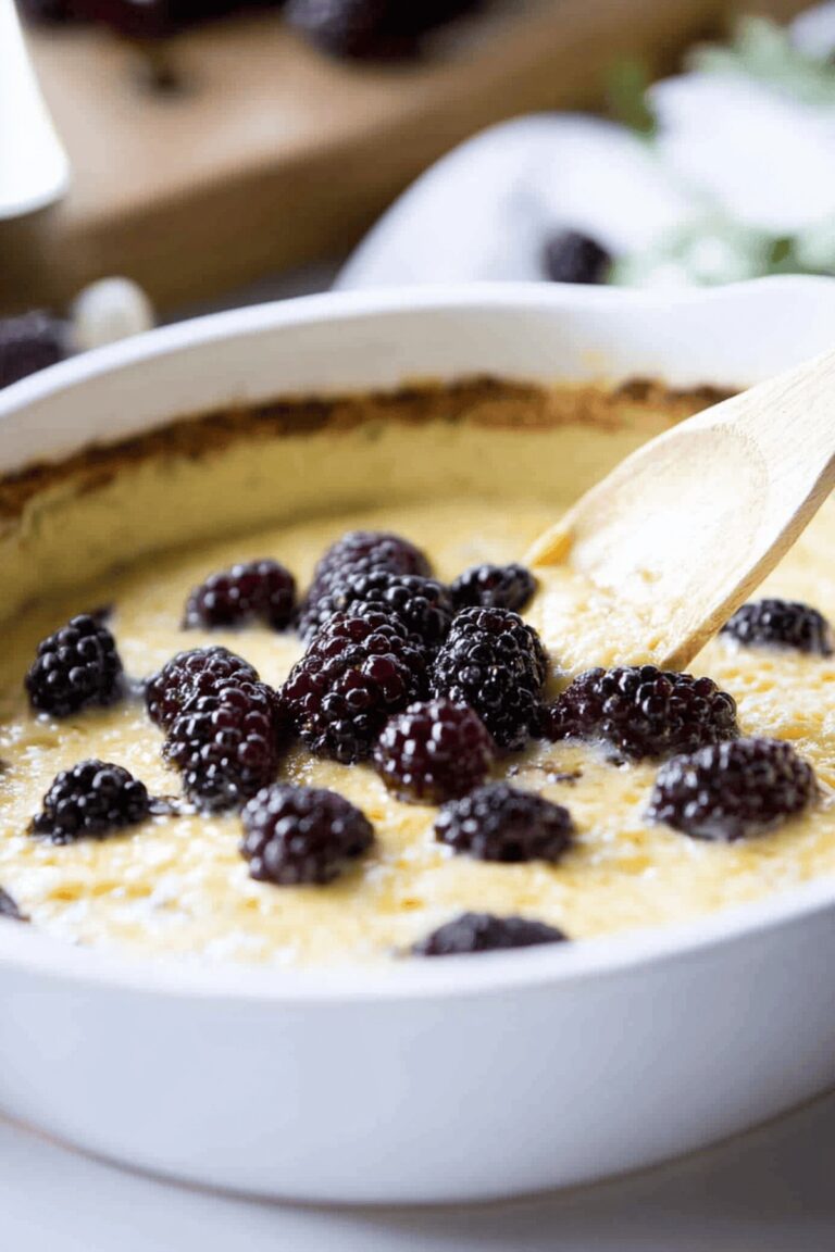 Silky Lemon Ricotta Dip with Blackberries & Honey Recipe