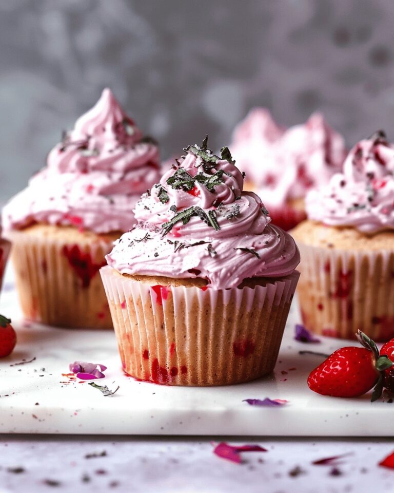 Sweet Strawberry Cardamom Cupcakes Recipe