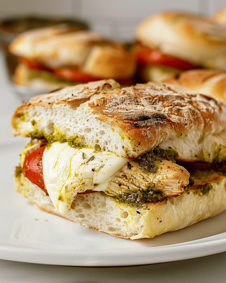 Gourmet Chicken Pesto Sandwich Recipe