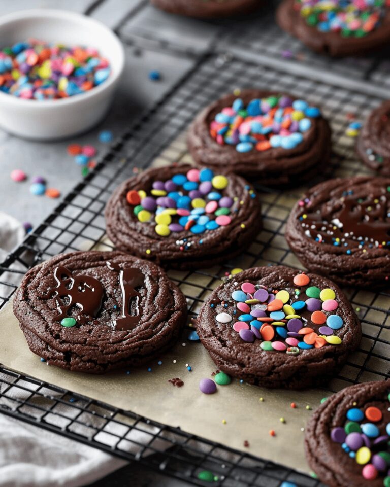 Indulgent Ganache-Stuffed Cosmic Brownie Cookies Recipe