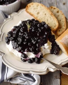 Tangy Blueberry Balsamic Goat Cheese Appetizer Recipe
