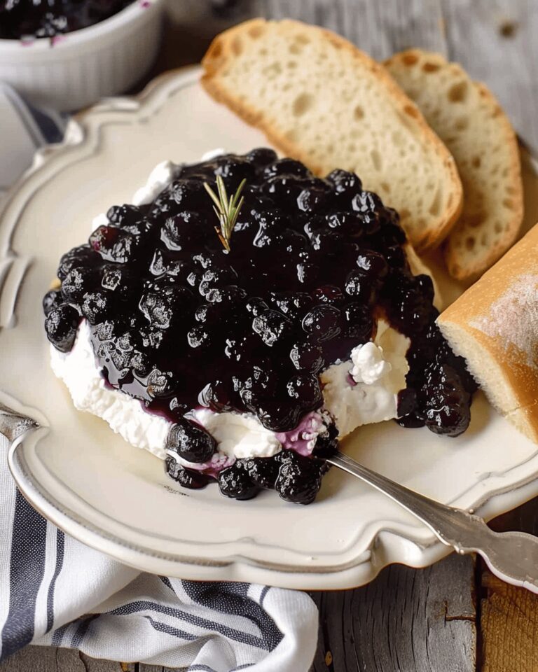 Tangy Blueberry Balsamic Goat Cheese Appetizer Recipe