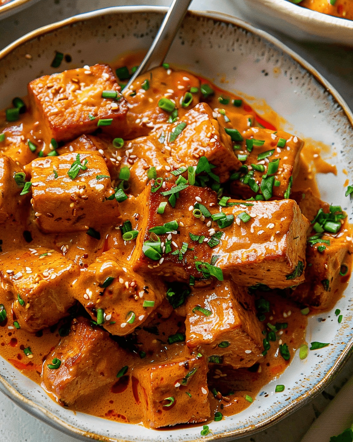 Vibrant Tofu with Silky Coconut Sauce Recipe