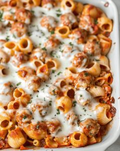 Hearty Meatball Pasta Bake Recipe