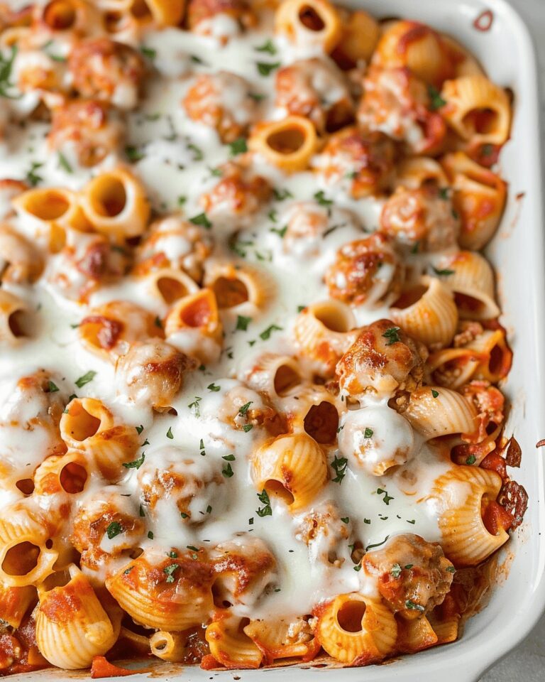 Hearty Meatball Pasta Bake Recipe