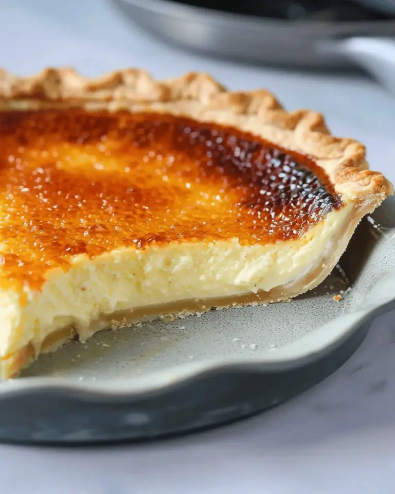Silky Crème Brûlée Pie Recipe