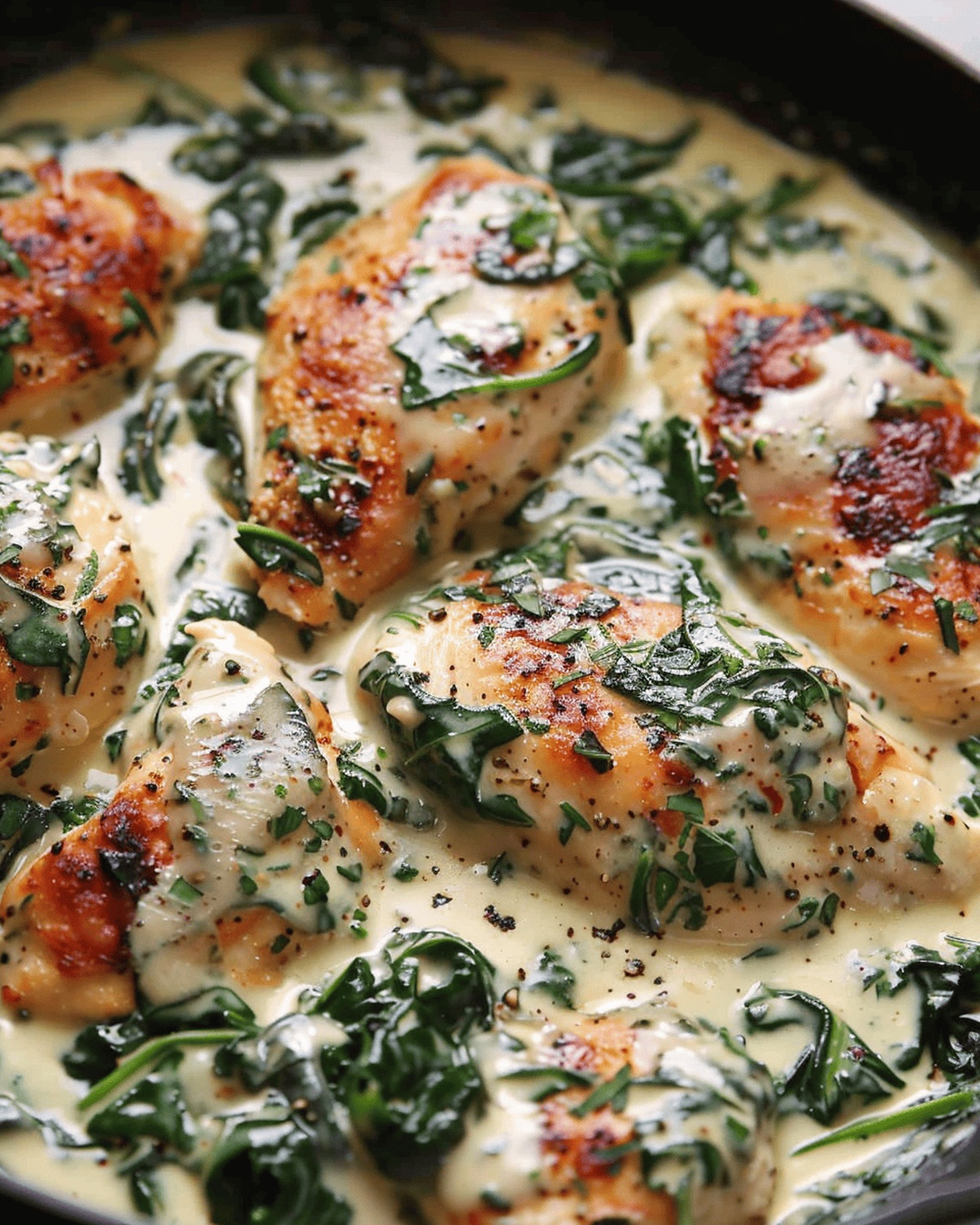 Creamy Spinach Chicken Recipe