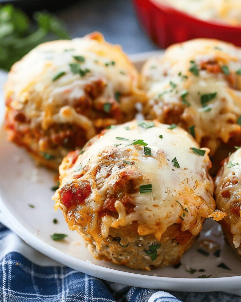 Hearty Chicken Parmesan Mini Meatloaf Muffins Recipe
