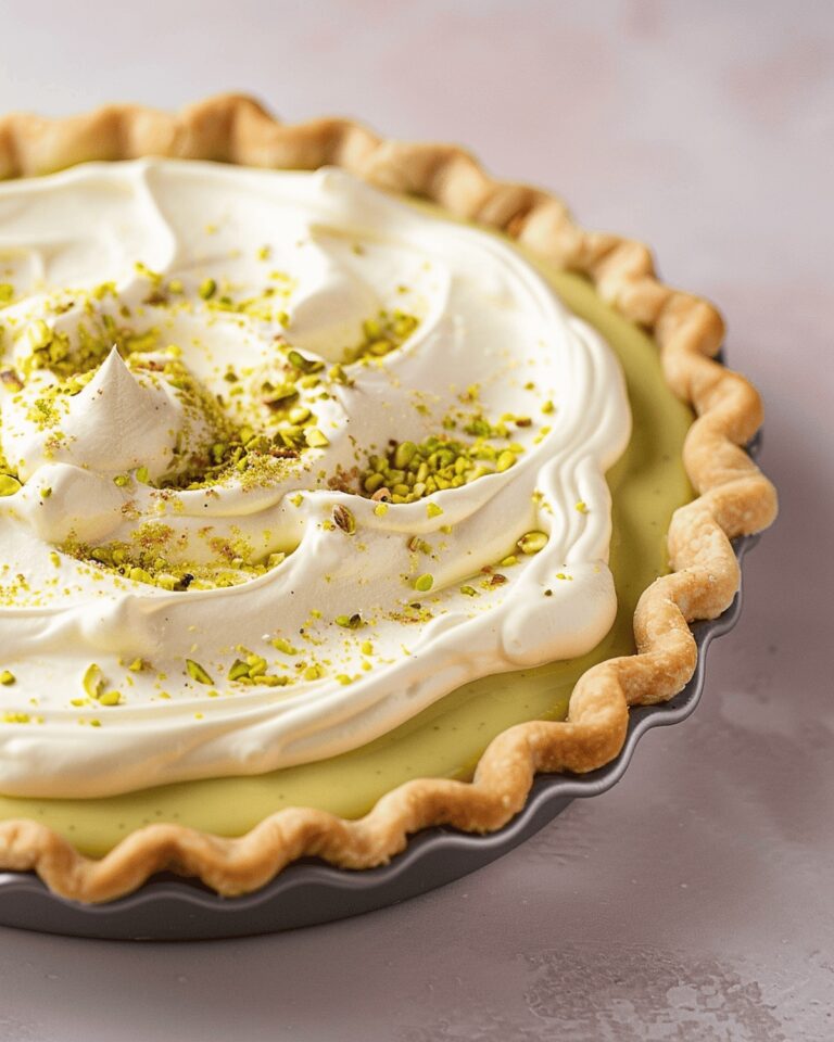 Silky Pistachio Cream Pie Recipe