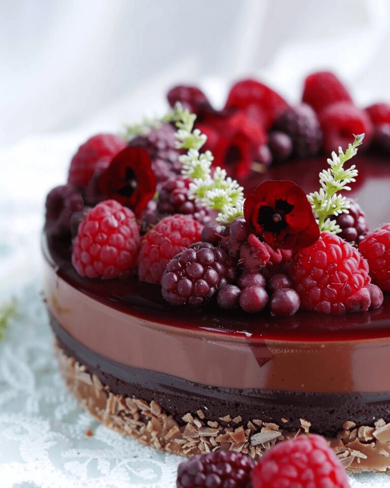 Silky Chocolate Raspberry Bavarois Recipe