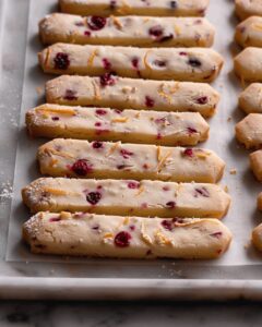 Orange Cranberry Shortbread Cookies Recipe