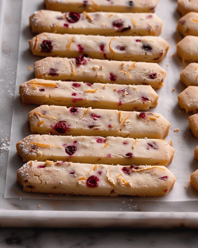 Orange Cranberry Shortbread Cookies Recipe