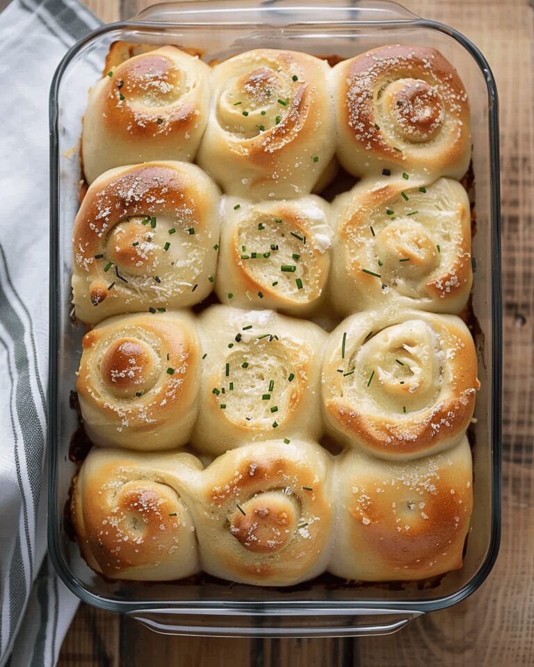 Pillowy Garlic Cream Cheese Rolls Recipe