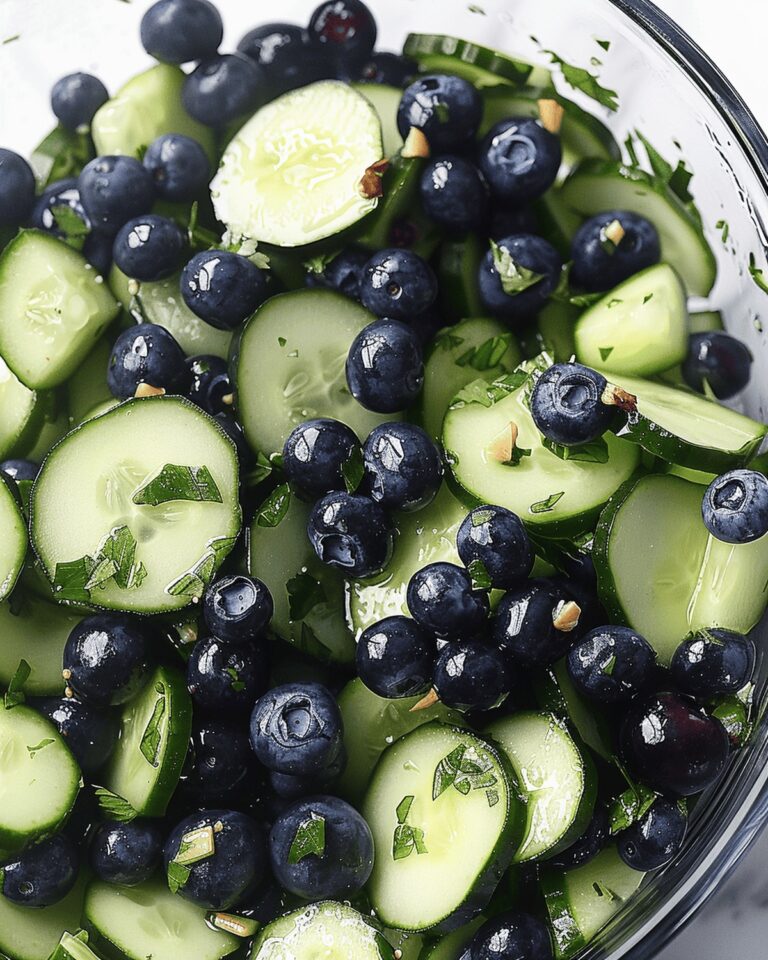 Cool Cucumber Blueberry Salad Recipe