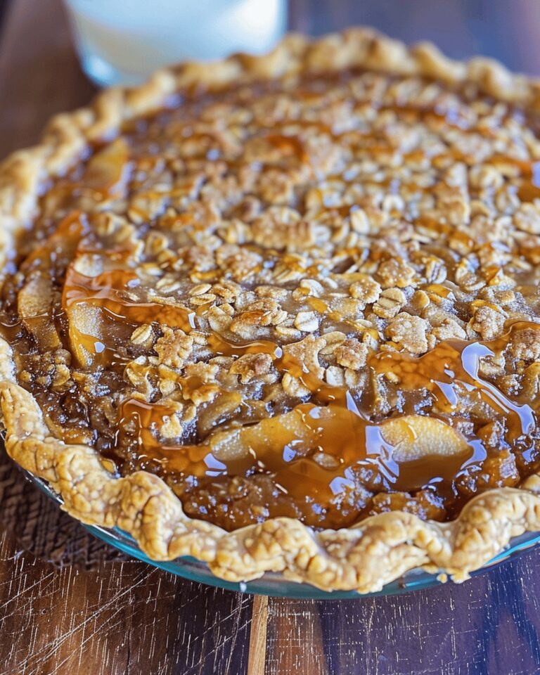 Gooey Caramel Apple Crumble Pie Recipe