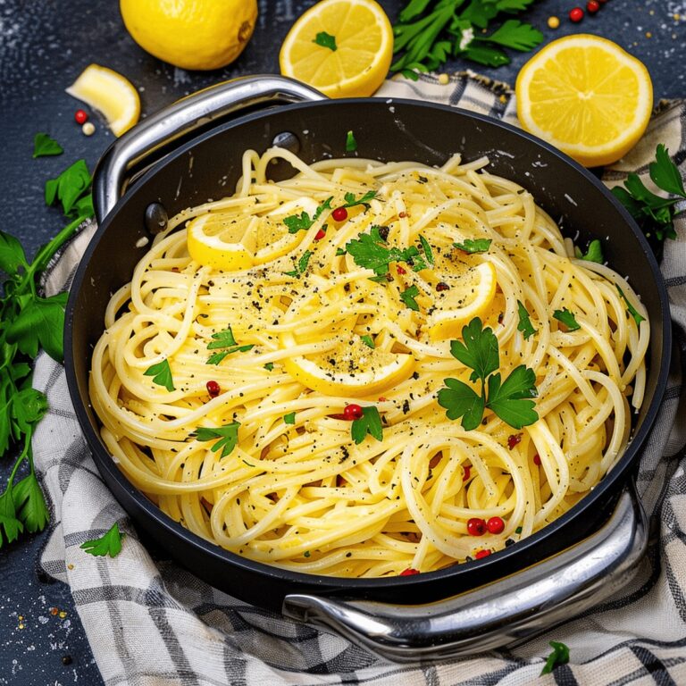 Lemon Butter Garlic Pasta Sauce Recipe