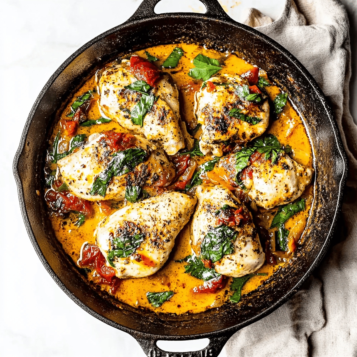 Sun-Dried Tomato Chicken Skillet Recipe