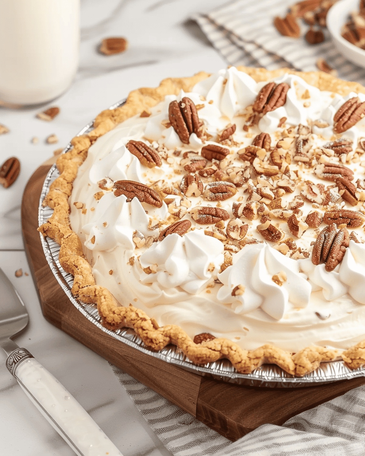 Velvety Pecan Cream Pie Recipe