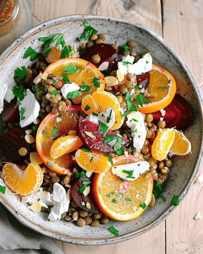 Lentil Salad With Roasted Beets And Blood Oranges Recipe