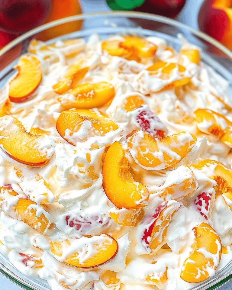Luscious Peach Cheesecake Salad Recipe
