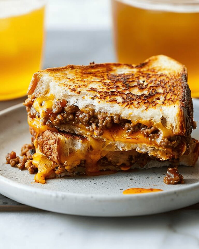 Sloppy Joe Grilled Cheeses Recipe