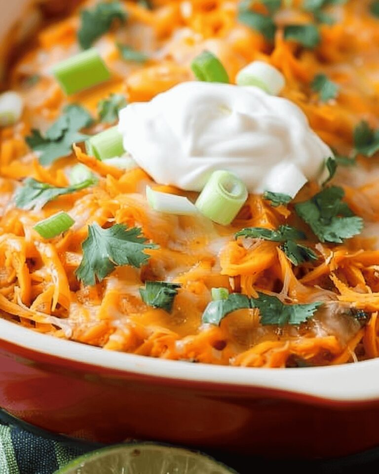 Spiralized Sweet Potato Enchilada Casserole Recipe