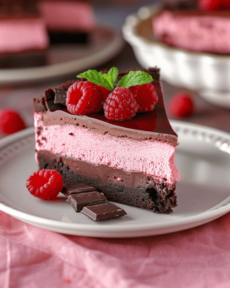 Silky Chocolate Raspberry Mousse Cake Recipe