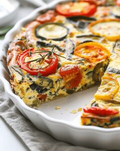 Colorful Garden Vegetable Quiche Recipe