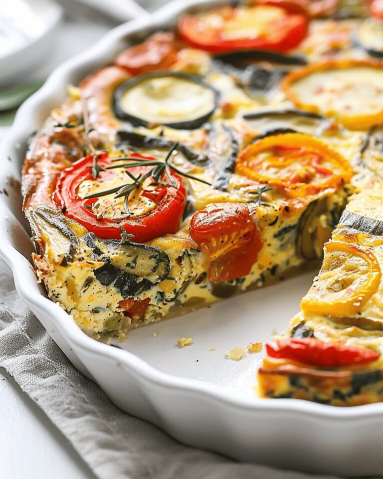 Colorful Garden Vegetable Quiche Recipe