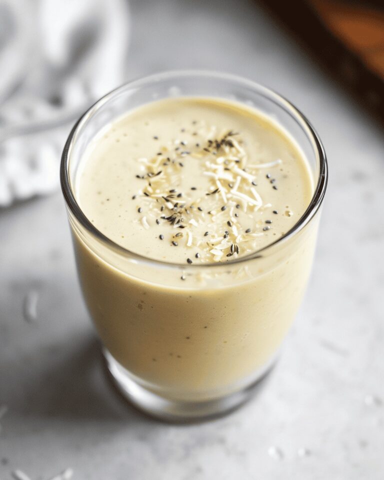 Tropical Pineapple Coconut Smoothie Recipe