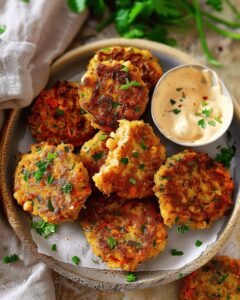 Vegetable Chickpea Fritters Recipe
