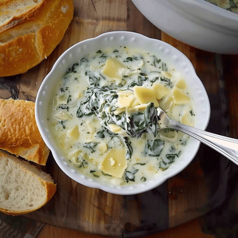 Creamy Spinach Artichoke Soup Recipe