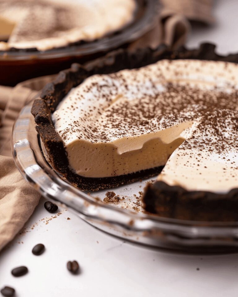 Silky Coffee Custard Pie Recipe