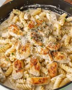One Pot Creamy Parmesan Chicken Past Recipe