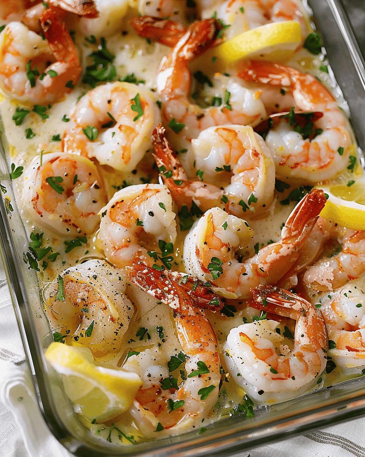 Baked Shrimp (with Garlic Lemon Butter Sauce) Recipe