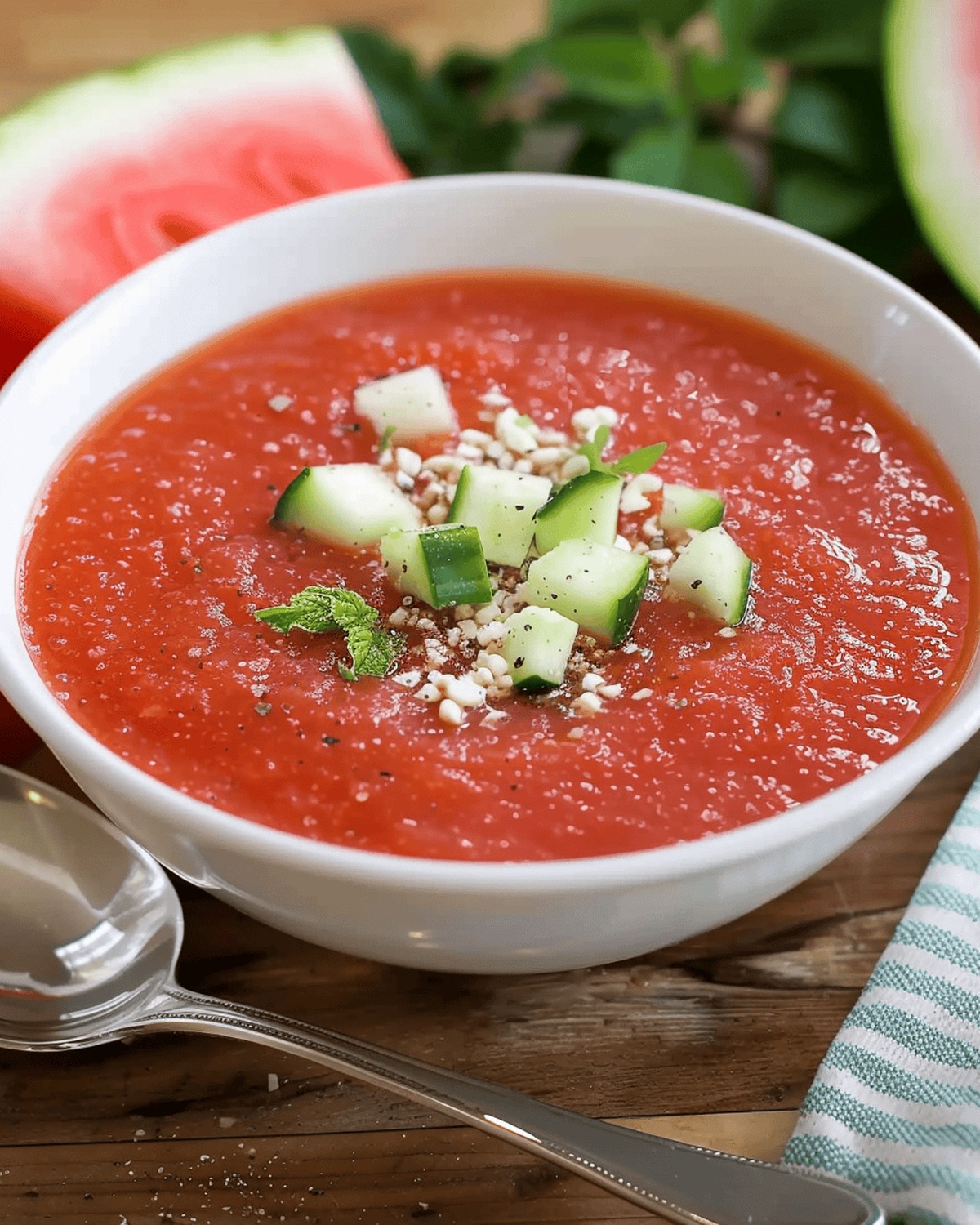 Summer Watermelon Gazpacho Recipe