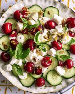 Cherry, Cucumber, And Mozzarella Salad Recipe