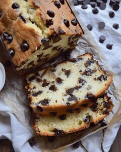 Moist Chocolate Chip Loaf Cake Recipe
