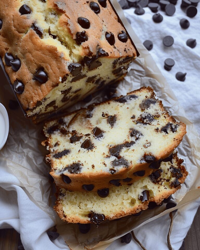 Moist Chocolate Chip Loaf Cake Recipe
