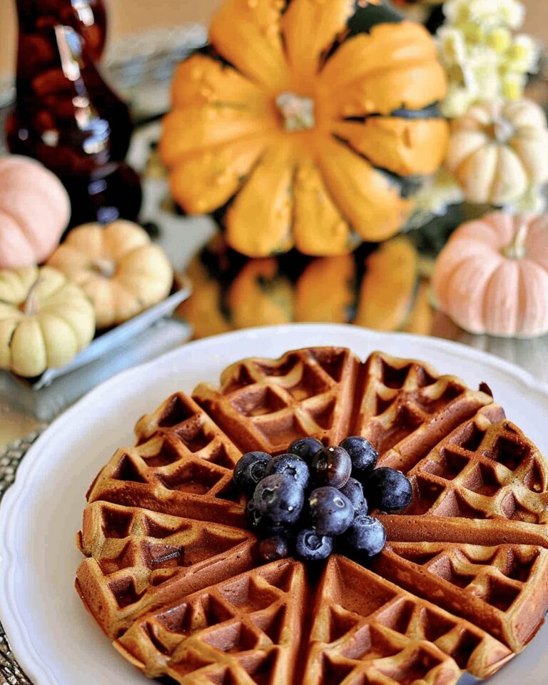 Whole Wheat Pumpkin Spice Waffles (Dairy-Free) Recipe